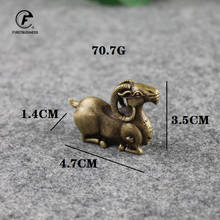 Antique Bronze Tibetan antelope Statue Vintage Copper goat Figurines Brass Ornament Home Decorations Accessories for Living Room 2024 - buy cheap