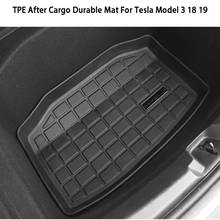 Alfombrilla duradera para maletero, bandeja de carga trasera, alfombrilla de goma para el suelo, para Tesla Model 3, TPE, 1 ud. 2024 - compra barato