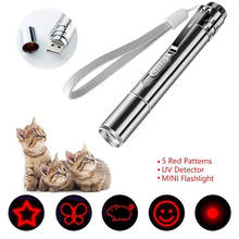 Luz de gato divertida, Mini linterna láser LED, punteros de luz para gatos, juguetes para mascotas 3 en 1, recargable por USB 2024 - compra barato