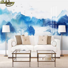 Beibehang-papel tapiz personalizado para sala de estar, tapiz de paisaje de humo azul, decoración del hogar, Mural, revestimiento de paredes 2024 - compra barato