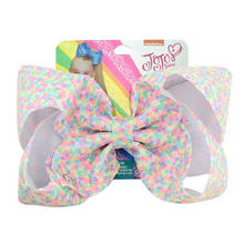 8" Jojo Siwa Reversible Sequin Hair Bow with Clip for Girls Kids Large Bling Rainbow Mermaid Jumbo Hairgrips Hair Accessories 2024 - buy cheap