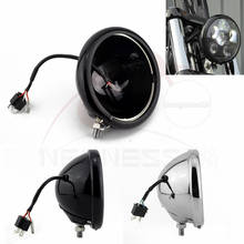 Newness 5.75" Headlight Housing Bucket Mounting For Harley Softail Sportster Iron XL 883 1200  XL FXD Custom 2024 - buy cheap