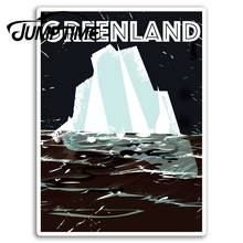 Jump Time   Greenland Danish Iceberg Vinyl Stickers Sticker Luggage Travel Waterproof Car Decal Window Bumper Auto Accessories 2024 - buy cheap