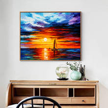 diy coloring by numbers Abstract seascape sunrise series pictures paintings by numbers sea with colors drawing framed for adults 2024 - buy cheap