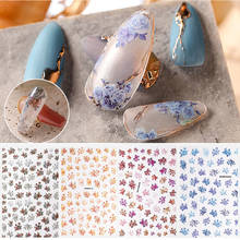 Vintage Colorful 3D Angel Flower Pattern Nail Sticker Transfer Decal Nail Art Decoration Manicure Nail Foils Wrap Slider 2024 - buy cheap