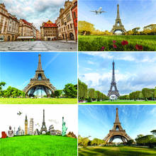 Fondos de fotografía personalizados de vinilo, accesorio de Torre Eiffel de París, tema de fondo de fotografía #20315-1 2024 - compra barato