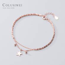 Colusiwei Genuine 925 Sterling Silver 3 Color Lovely Star Light Beads Starlight Bracelet for Women Fashion Wedding Fine Jewelry 2024 - buy cheap