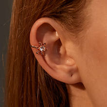 Snowflake Ear Cuff Ear Cartilage Clips for Women Female Simple Flower Zircon Earcuffs Earrings Fake Piercing Earrings Jewelry 2024 - buy cheap