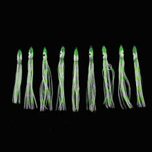 10pcs Silicone  Octopus Skirts Squid Skirt Trolling Lures Soft Lures 9cm for Tuna, Marlin, Wahoo 2024 - buy cheap