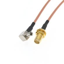 Соединительный кабель TS9 с прямым углом к гнезду «папа», 10 шт., RG316, RF, 8 дюймов, 20 см, для HuaWei ZTE AirCard, 3G, 4G, модем-роутер 2024 - купить недорого
