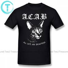 Acab T Shirt Cartoon Print ACAB T-Shirt 100 Percent Cotton 5x Tee Shirt Man Funny Casual Short-Sleeve Printed Streetwear Tshirt 2024 - buy cheap