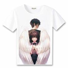 Camiseta de Cosplay de Hyouka, Camiseta con estampado de dibujos animados de Hyouka Chitanda Eru, camiseta de Anime, camiseta informal de Harajuku, disfraz 2024 - compra barato