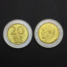 Monedas de colección de 20 Shillings de Kenyan, 2010 originales y auténticas, 100% reales, Unc, África 2024 - compra barato