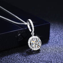 inbeaut 925 Silver Pass Diamond Test Past 1 ct D Color Moissanite Bowknot Pendant Necklace Excellent Moissanite Collarbone Chain 2024 - buy cheap