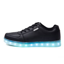 Sizes 35-44 Fashion Men Casual LED Lighted Shoes Boy Girl LED Light Warm Slip Kids Night Light Shoes USB Charging 2024 - buy cheap
