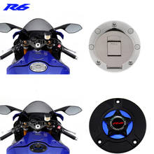 LOGO R6 Motorcycle Accessories Gas Fuel Tank Cap Cover CNC Aluminum for YAMAHA YZF-R6 YZFR6 YZF R6 YZF600 2003-2019 2024 - buy cheap