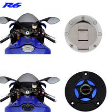 Logo r6 acessórios para motocicletas, tampa do tanque de combustível e gasolina, cnc, de alumínio para yamaha familiar yzfr6 yzf r6 yzf600 2014-2020 2024 - compre barato