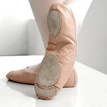 Brand New Leather Ballet Dance Shoes Split Sole Pink Black Wholesale Professional Soft Women Ballet Shoes 2024 - buy cheap