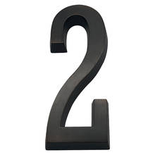 Bronze envelhecido 4 "número da porta adesiva da etiqueta do número da casa de 101mm para os dígitos da casa sinal de endereço da caixa de correio da liga de zinco #2 2024 - compre barato