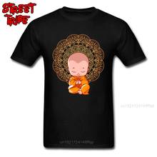 Camiseta masculina de buda, camiseta para homens, presente de ação de graças, 100% algodão, budismo, monge, camiseta kawaii 2024 - compre barato