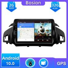 Car Radio cassette tape recorder ForFord Kuga 2013 2014 2015 2016 2017 2018 Android 10.0 With GPS Navi 2G+32G Octa Core DAB SWC 2024 - buy cheap