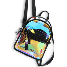 Backpacks for women transparent mini backpack pokemon Fashion Candy color bags for women School bag Waterproof travel backpack 2024 - buy cheap