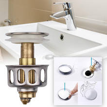 Stainless Steel Kitchen Sink Strainer Stopper Waste Plug Sink Filter Lavabo Bathroom Hair Catcher Pop-up Drainer Bathroom Gadget 2024 - buy cheap