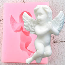 Sugarcraft Angel Baby Silicone Molds DIY Cupcake Topper Fondant Mold Cake Decorating Tools Candy Clay Chocolate Gumpaste Moulds 2024 - buy cheap