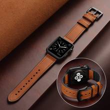 Silicone+Leather strap for Apple watch 5 band 44mm iWatch band correa 42mm 38 mm 40mm watchband pulseira Apple watch 4 3 2 1 44 2024 - buy cheap