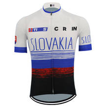 2019 Slovakia cycling jersey bike clothes new men short sleeve maillot ciclismo team cycling clothing mtb jersey 2024 - buy cheap