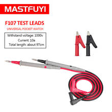 Mastfuyi 10A 1000V Probe Test Leads Pin for Digital Multimeter Needle Tip Multi Meter Tester Lead Probe Wire Pen Cable 2024 - buy cheap