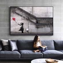 Banksy Graffiti Art Painting Panda Elephant Abstract Canvas Posters and Prints for Living Room Home Decor Modern Wall Cuadros 2024 - buy cheap