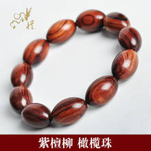 Red Sandalwood Willow Oval Bead Tibetan Buddhism Bracelet 2024 - buy cheap