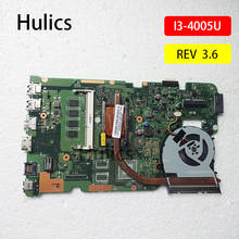 Hulics Original X555LD REV 3.6 4G For Asus i3 I3-4005U CPU X555LJ LB X555LF X555L VM590L laptop motherboard 2024 - buy cheap