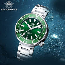 Addies Dive 2021 new diver watch green dial sapphire crystal watch luminous pointer 1000 meters waterproof men automatic watch 2024 - buy cheap