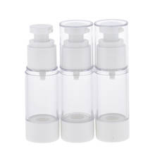 3x Vacuum Lotion Cosmetic Cream Bottles Empty Pump Dispenser 30ml with 3x Funnels 2024 - buy cheap