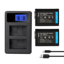 NP-FW50 NP FW50 Battery Charger For Sony Alpha a7 a7rii Alpha 7R a7R Alpha 7S a7S a3000 a5000 a6000 a6300 a6500 1080mAh Camera 2024 - buy cheap