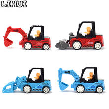 Modelo de carro de engenharia de caminhão escavadeira, veículos de construção fundido de plástico, brinquedos para crianças meninos, presente de natal para crianças 2024 - compre barato