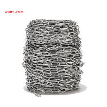 1m/2m/5m 7mm Width Golden Unwelded Stainless Steel Cable Large Link Chains For Necklaces Jewelry Accessories DIY Making 2024 - buy cheap