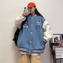 Abrigo con capucha de pana para niña, chaqueta de uniforme de béisbol, ropa de mujer, ropa de calle Harajuku, ropa gótica holgada de otoño 2024 - compra barato