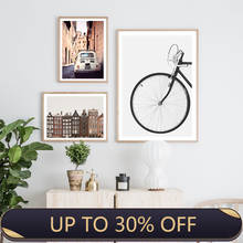 Roma Modern Amsterdam Photo Art Print Bicycle Canvas Painting Art Poster Picture Wall Living Room Nordic Home Decor 2024 - buy cheap