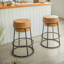 Simple Bar Stool Nordic Bar Stools Bar Table Furniture for Home Kitchen Chair High Stool Clothing Store Photo Stool Modern Chair 2024 - buy cheap