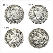 USA 1831 1836 1837 Capped Bust 5C Copy Coins 2024 - buy cheap