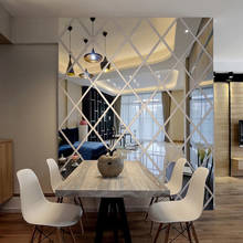 Modern Fashion DIY 3D Stickers Mirror Sticker Home Living Room Decoration Alloy Acrylic Mirror Luxury 2024 - buy cheap