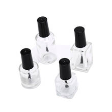 Transparent 10ml/15ml Nail Polish Glass Bottle Empty With A Lid Brush Empty Cosmetic Containers Nail Glass Bottles With Brush 2024 - buy cheap
