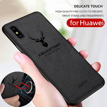 Cloth Texture Deer 3D Soft TPU Magnetic Car Case For Honor V30 5G Case On For Huawei Honor v30 Pro V20 V10 V9 Cover 2024 - buy cheap