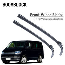 Boomblock-kit de lâminas de limpeza de para-brisa para volkswagen vw multivan 2002-2008, 1 conjunto, acessórios para carro 2024 - compre barato