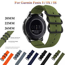 Pulseira de nylon de 20/22/26mm, pulseira inteligente fashion para garmin fenix 5 5x 75 plus 6 6s 6x/3/forerunner 935, fácil ajuste 2024 - compre barato