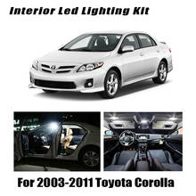 Kit de 9 bombillas de luz LED blanca para Interior de coche Toyota Corolla, lámpara de carga para matrícula, mapa, 2003-2006, 2007, 2008, 2009, 2010, 2011 2024 - compra barato