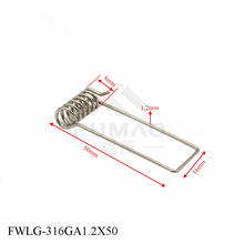 Luces de techo de acero inoxidable 316 de grado marino, clips de resortes de torsión para iluminación, 2 unids/lote 2024 - compra barato